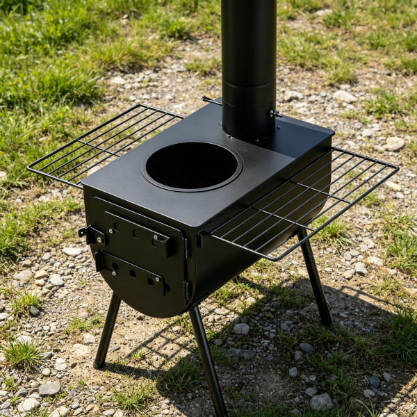118" Alloy Steel Tent Stove with 3000in鲁 Firebox