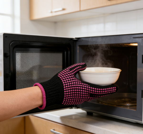 2-Pair Silicone-Bump Heat-Resistant Gloves for Sublimation – Universal Size 9.44" x 5.9"