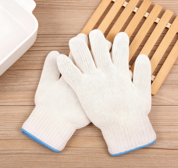 2-Pair 932°F Aramid Oven Mitts with Fingers – Secure Grip for Cooking & Grilling