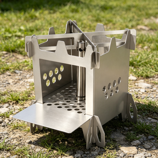 Stainless Steel Portable Backpacking Rocket Stove
